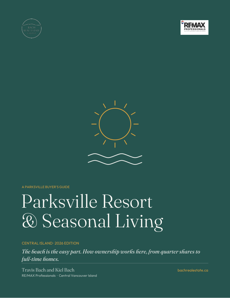 Parksville Resort and Seasonal Living guide cover, a Parksville buyer guide
